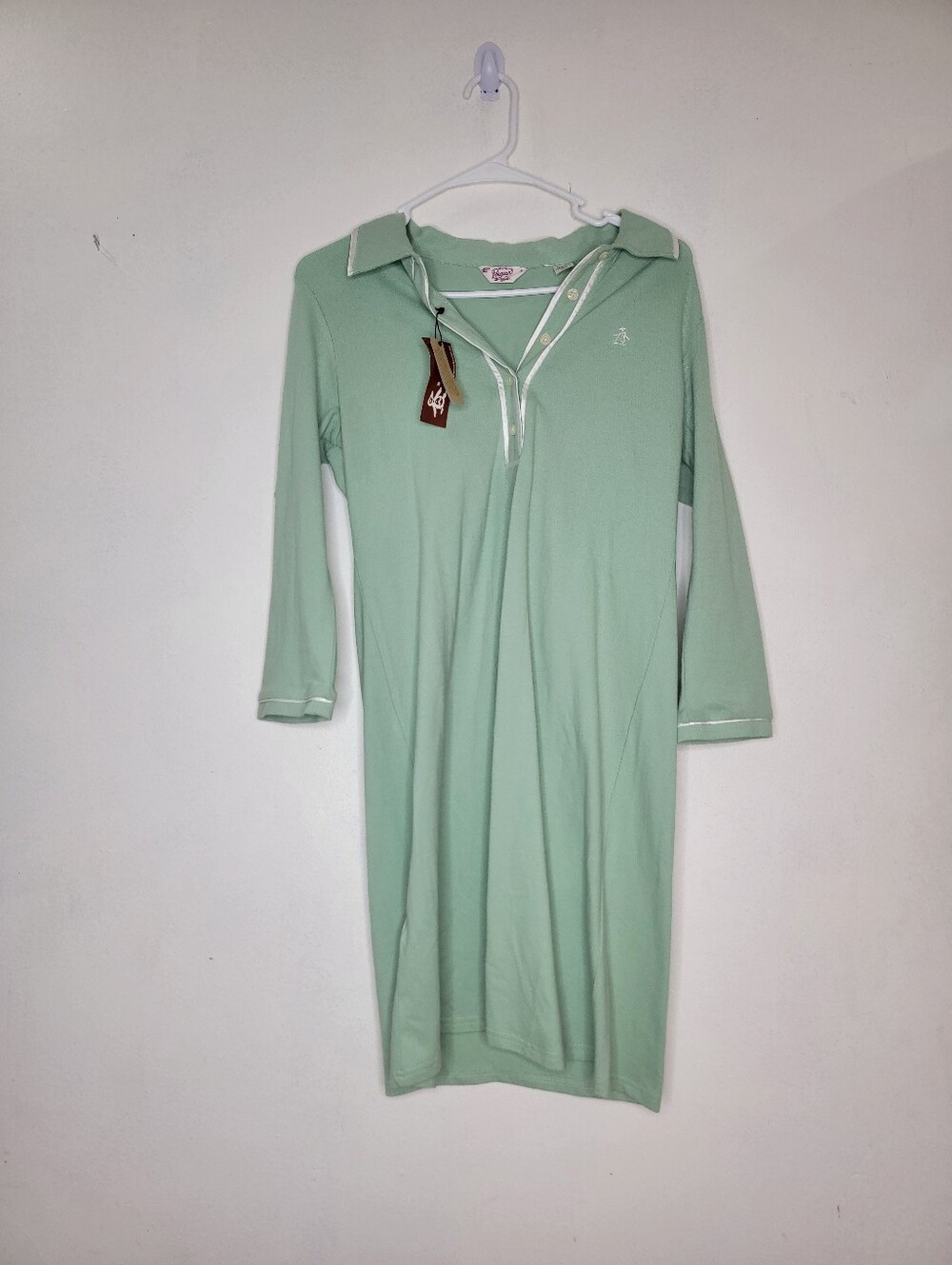 Original Penguin Mint Green Polo Shirt Dress